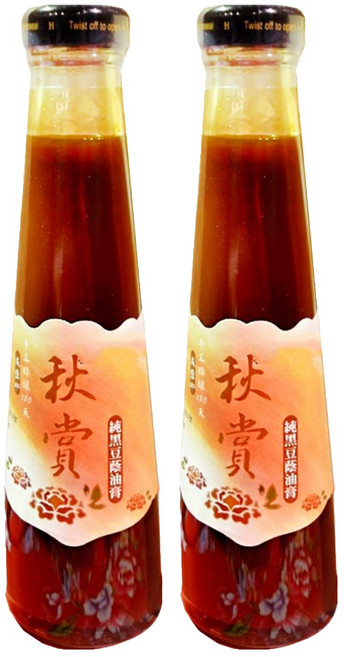 大同醬油 秋賞黑豆蔭油膏 減鹽40%, 220g, 2瓶
