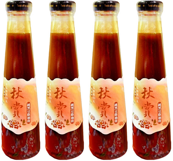 大同醬油 秋賞黑豆蔭油膏 減鹽40%, 220g, 4瓶