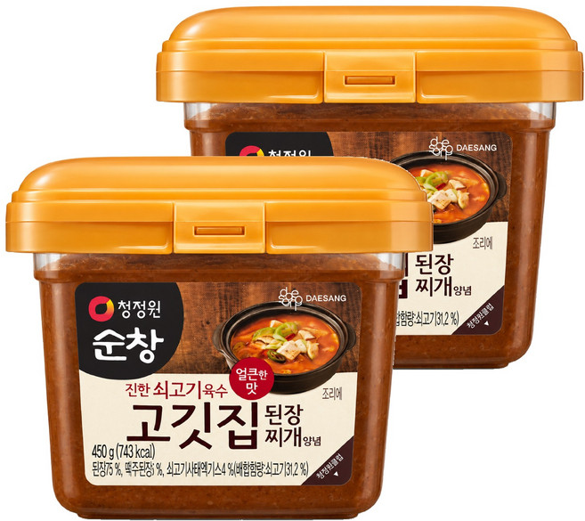 清淨園 Sunchang 韓國烤肉店大醬, 450g, 2盒