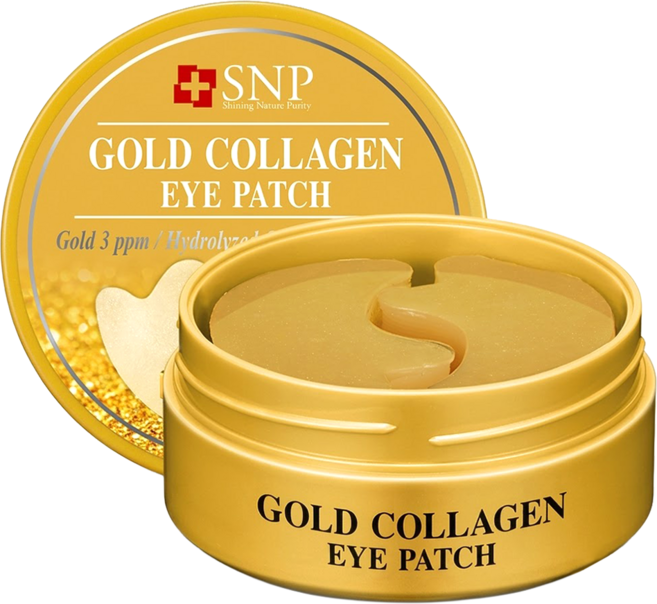 Snp 韓國原廠直供 黃金膠原蛋白眼膜 1.25g, 60片, 1罐