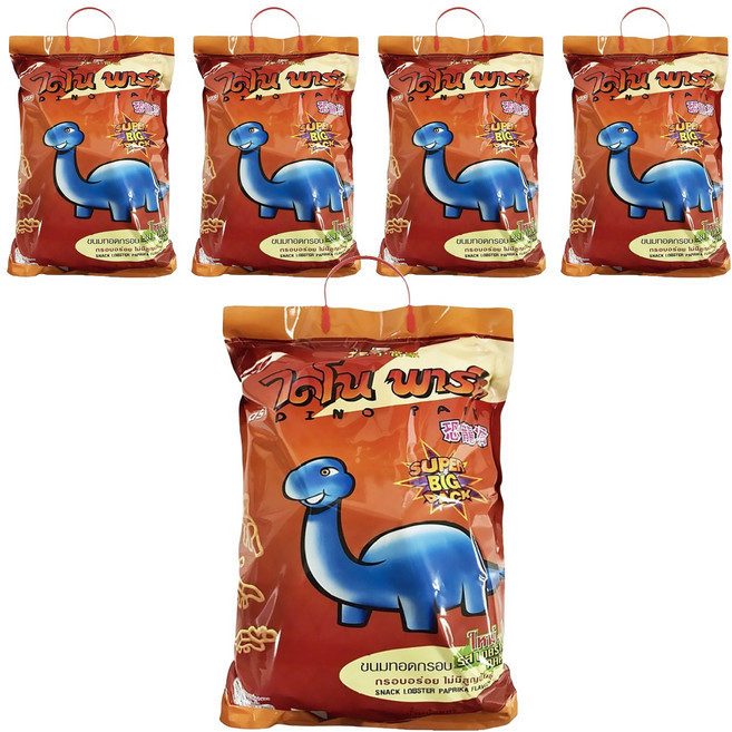 DINO PARK 恐龍谷 大恐龍餅乾家庭號大包裝-鮮蝦( 6包/袋), 300g, 5袋