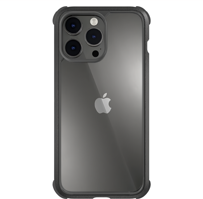MAGEASY Odyssey 手機 防摔 手機殼 iPhone 16 Pro MAX 超軍規 TPU 蜂巢式邊框結構與 PC 高透光強化背板 皮革黑
