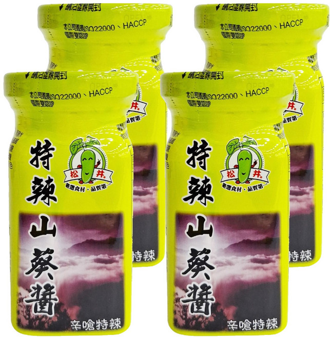 松井 特辣山葵醬 綠色, 100g, 4罐