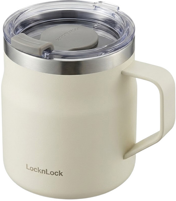 LocknLock 樂扣樂扣 遇見馬克杯 355g 390ml, 米色, 1個