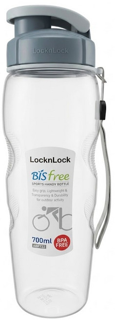 LocknLock 樂扣樂扣 BISfree 優質水壺 附掛帶, 莫蘭迪藍, 700ml, 1個