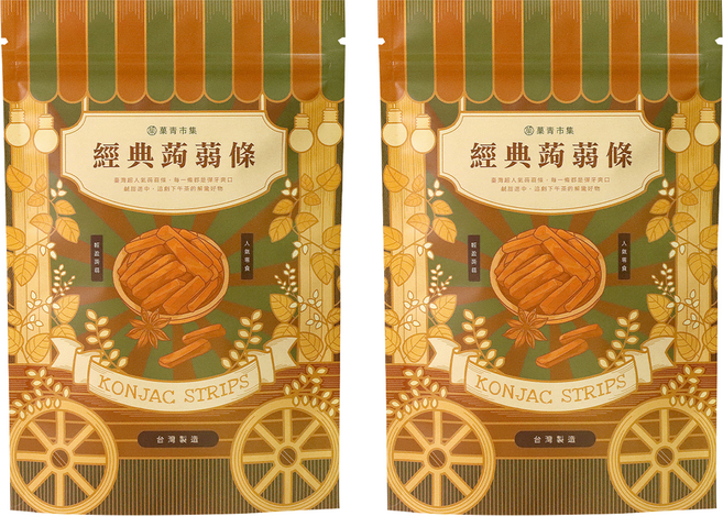 菓青市集 碳烤魷魚蒟蒻條, 200g, 2包