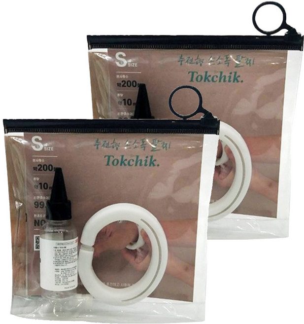 韓國 Tokchik. 乾洗手隨身手環 附空瓶 S, 10ml, 2組
