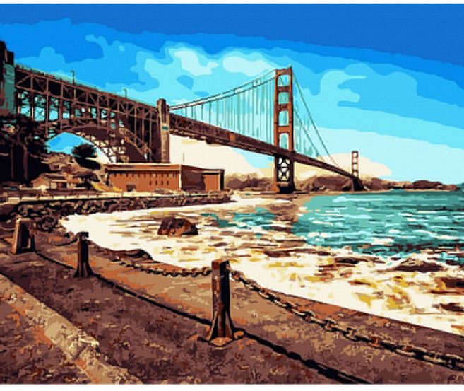 ArtLife 藝術生活 數字油畫DIY DT237 40 x 50cm, 金門大橋, 1個