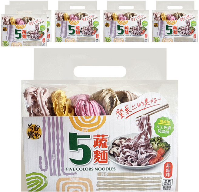 今晚饗吃 活力均衡五蔬麵, 400g, 6個