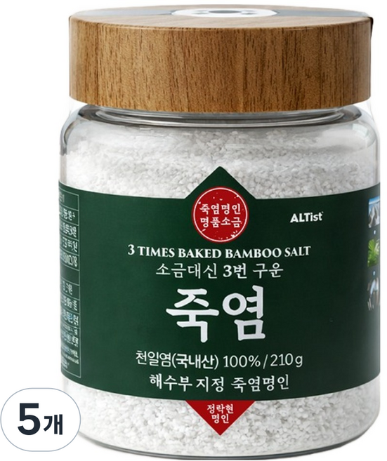Altist 竹鹽代替鹽, 210g, 5個
