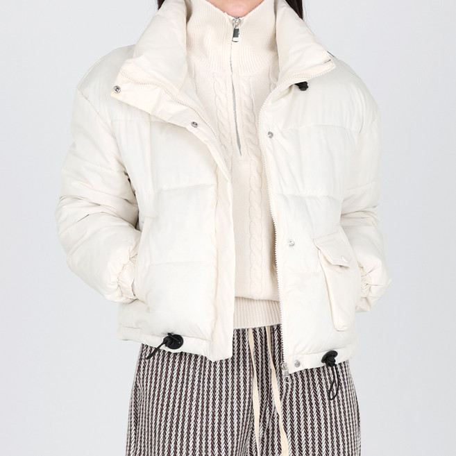 Dotif 女款日常立領三口袋鋪棉外套 O24FW1-A1189