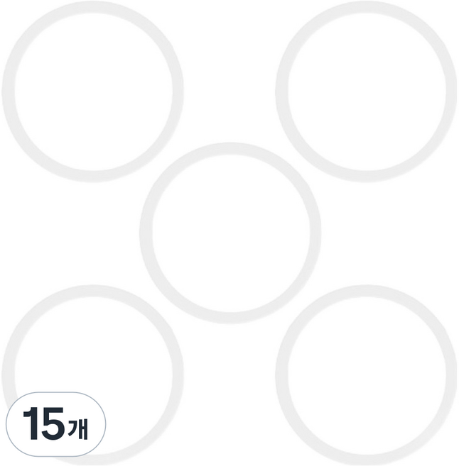 K-stick 全機種通用 MagSafe 相容磁吸貼片, 白色, 15個