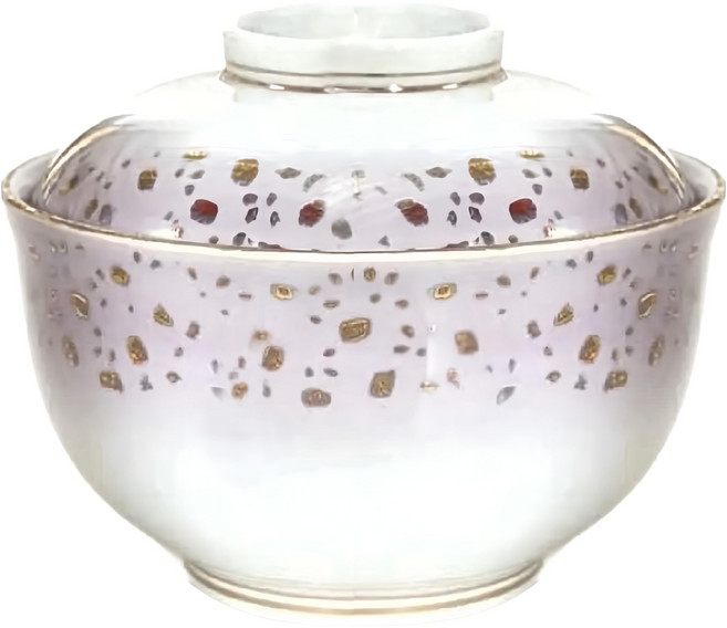 10蓋碗 日本製, 紫金箔, 1個