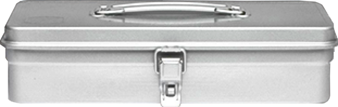 TRUSCO 經典工具箱單層 槍銀 T-350SV, 1個
