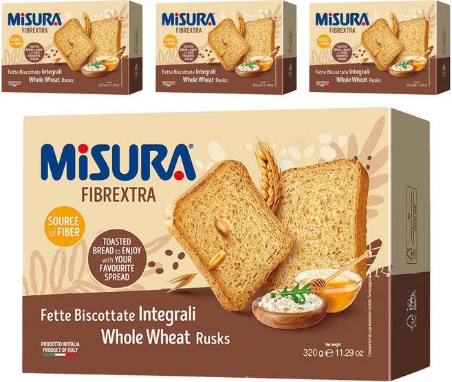 MiSURA 吐司餅乾, 4個, 320g