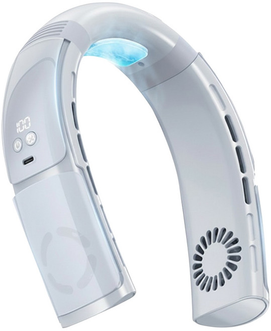 AIRNOVA 戶外便攜掛脖風扇, 白色, F28