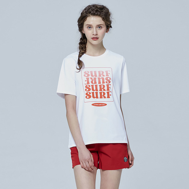 LAZYBEE 女款多功能涼感快乾漸層短袖+短褲套裝