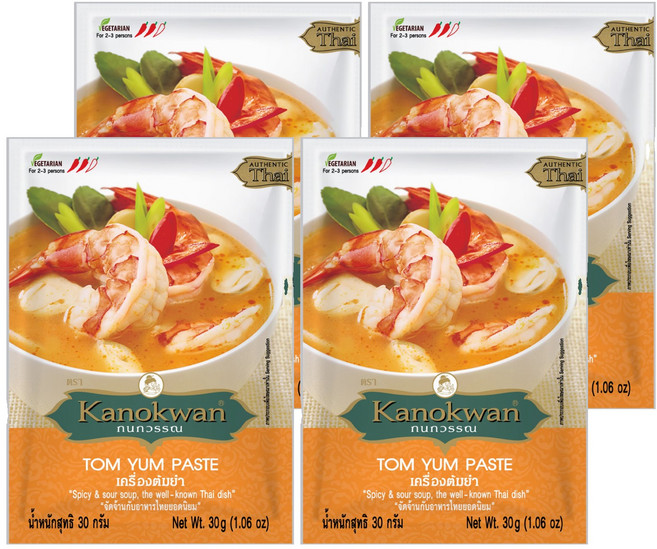 Kanokwan 泰式酸辣湯醬, 30g, 4包