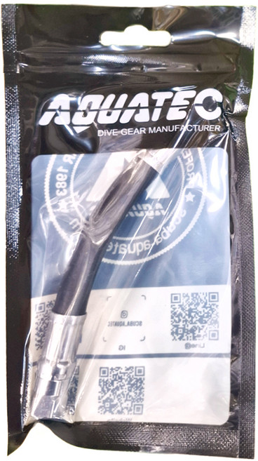 AQUATEC 高壓 橡膠 空氣管 5000 PSI 15cm, HP-300-15, 黑色