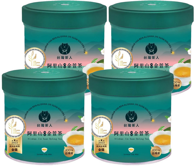 台灣茶人 阿里山風味金萱茶, 40g, 1入, 4罐