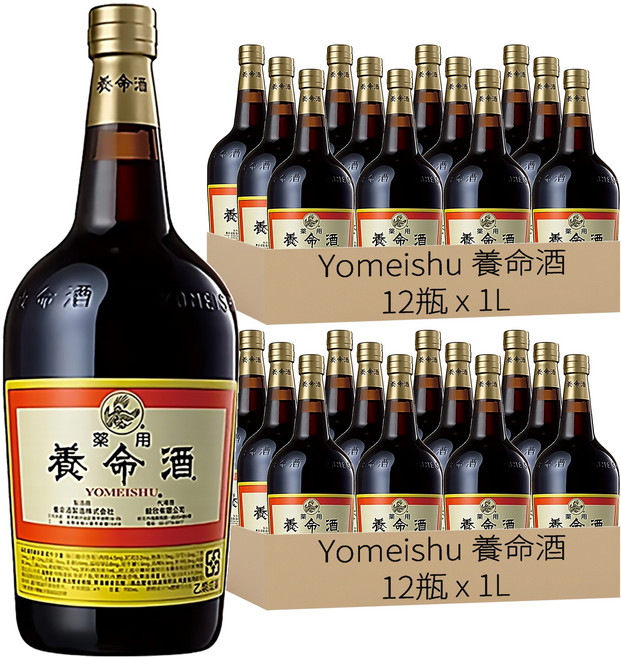 Yomeishu 養命酒 藥用, 1L, 24瓶