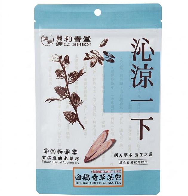 麗紳和春堂 阿涼白鶴青草茶包家庭號, 1袋