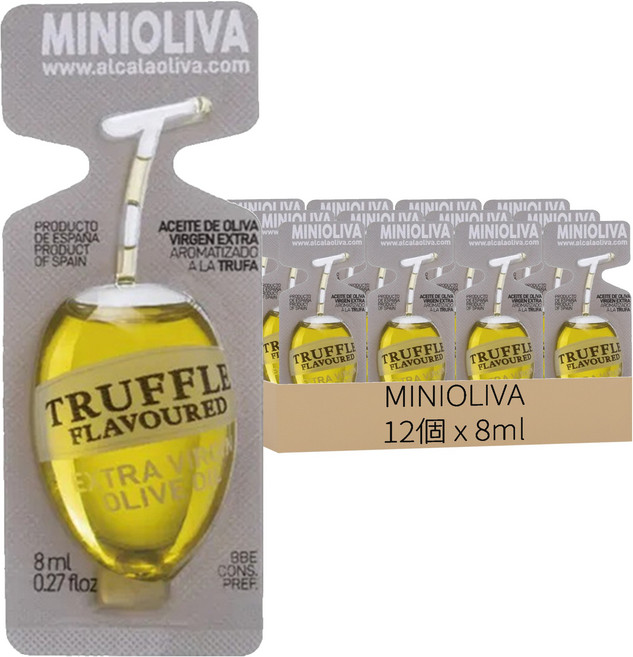 MINIOLIVA 白松露風味橄欖油隨身包 12個, 96ml, 1袋