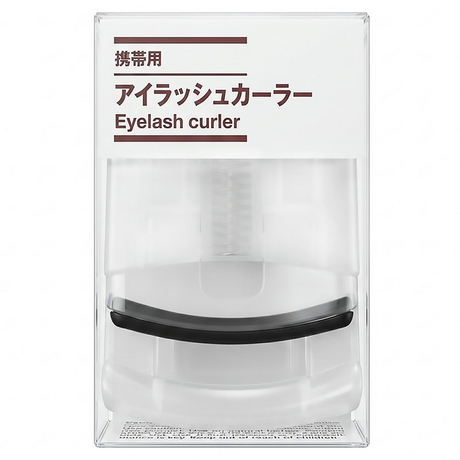 MUJI 無印良品 台灣公司貨 攜帶睫毛夾 58mm, 1個, 白色