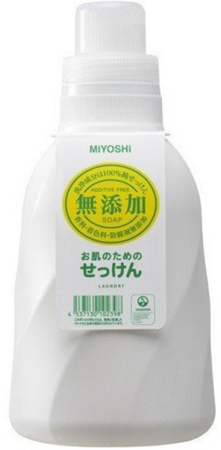 MIYOSHI 無添加 保護肌膚洗衣液, 1.1L, 1瓶