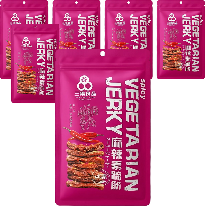 三陽食品 麻辣素蹄筋, 250g, 6包