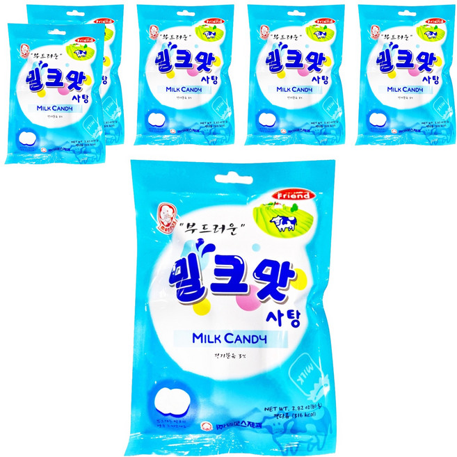 mammos 牛奶糖, 80g, 6袋