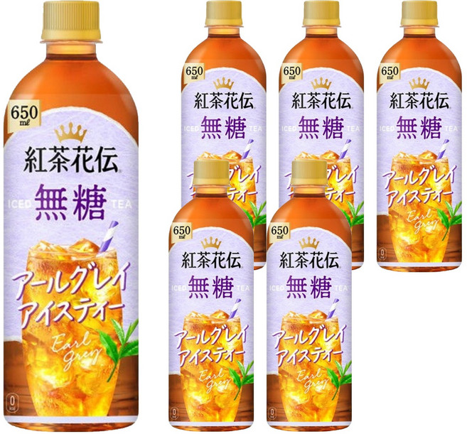 紅茶花伝 伯爵紅茶 無糖, 650ml, 6個