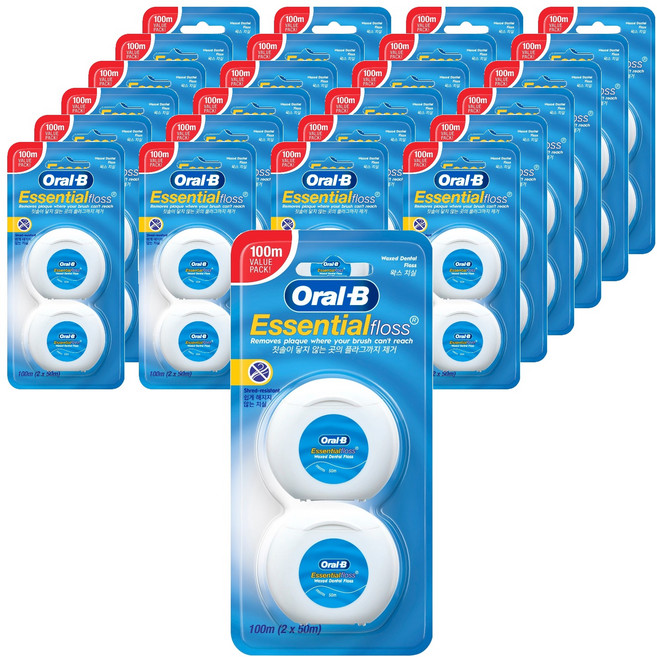 Oral-B 歐樂B 含蠟牙線, 50m, 2入, 25個