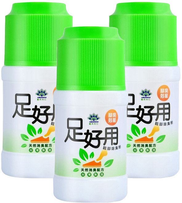 XINGDAREN 星大仁 足好用鞋腳除臭粉 尤加利, 50g, 3瓶