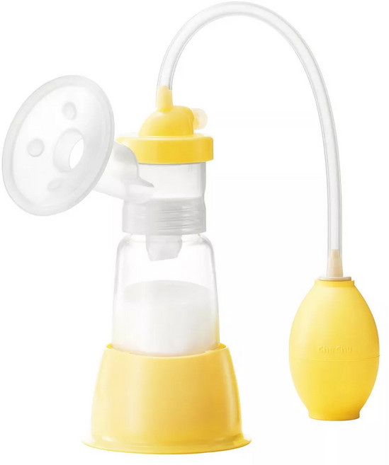 ChuChu 啾啾手動吸乳器, 黃色, 1入