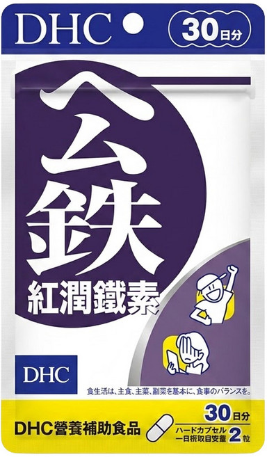 DHC 台灣公司貨 紅潤鐵素, 60顆, 347mg, 1包
