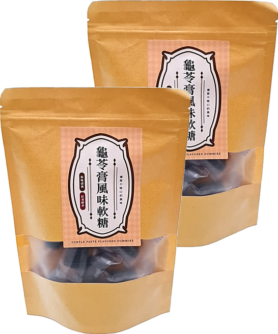 Cammie 佳美 龜苓膏風味軟糖 素食可 原味, 120g, 2入