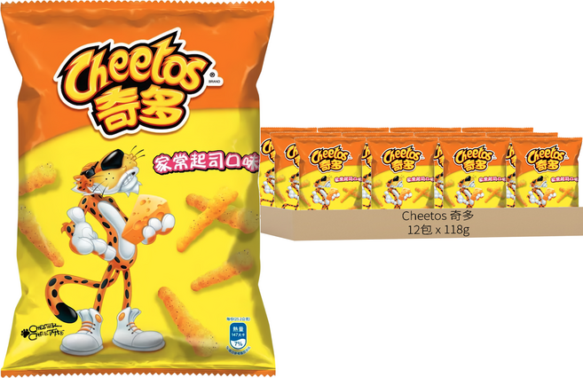Cheetos 奇多 家常起司口味玉米棒, 118g, 12包