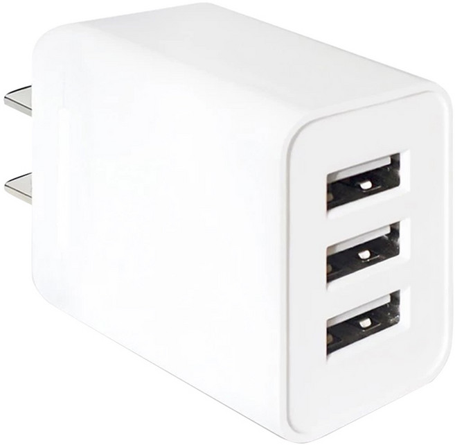 Dr.AV 聖岡科技 3.1A 3 Port 充電器 Fast Charging USB-A Type A (US) 白色 PB-533 6.6 x 4 x 2.7cm 54g 1個