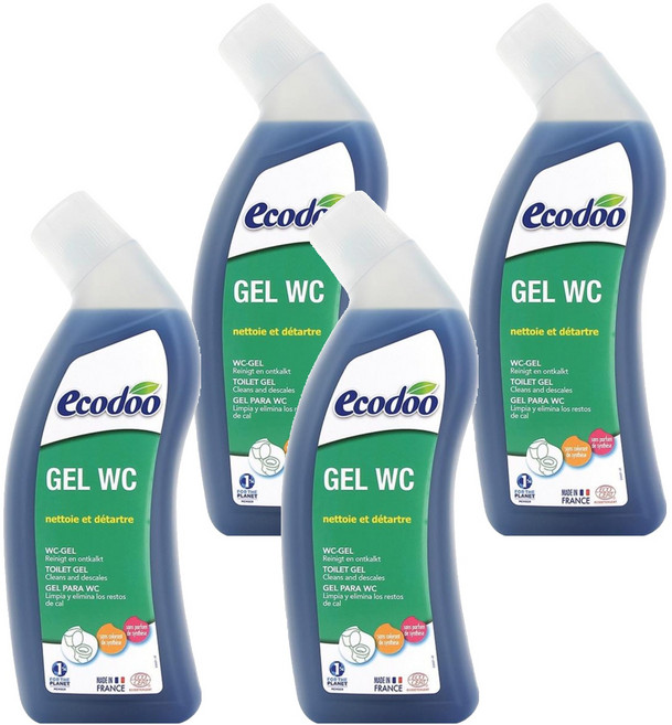 ecodoo 優瓷馬桶衛浴環保清潔劑, 750ml, 4瓶