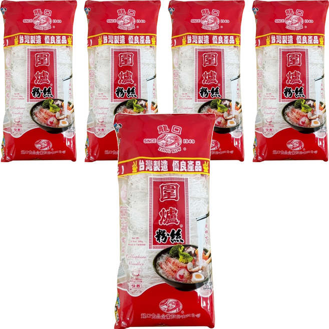 龍口 圍爐粉絲, 300g, 5包