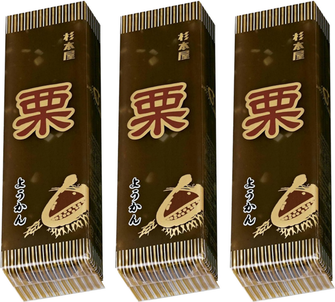 衫本屋 栗子羊羹, 3個, 400g