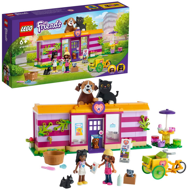 LEGO 樂高 好朋友系列 積木 #41699, 流浪寵物咖啡廳 Pet Adoption Café, 1盒