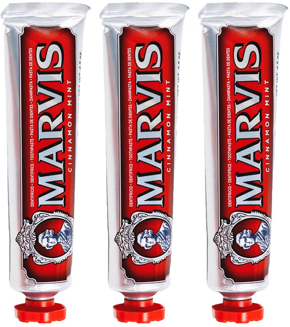 MARVIS 台灣公司貨 肉桂薄荷牙膏, 85ml, 3個