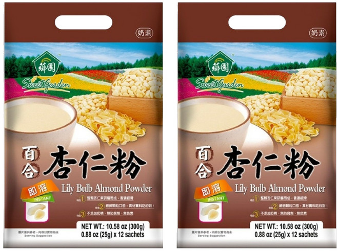 薌園 百合杏仁粉, 300g, 2袋