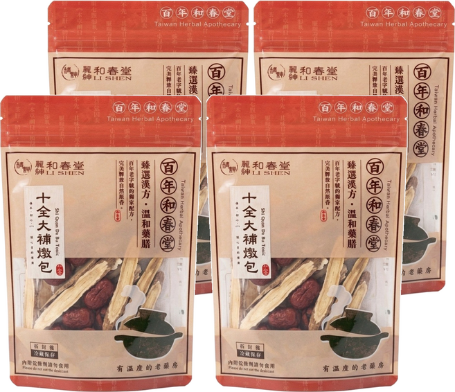 麗紳和春堂 老智慧的結晶 新十全大補燉包, 90g, 4包