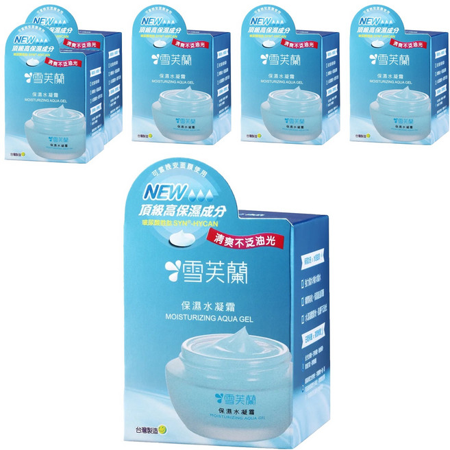 雪芙蘭 保濕水凝霜, 50g, 6罐
