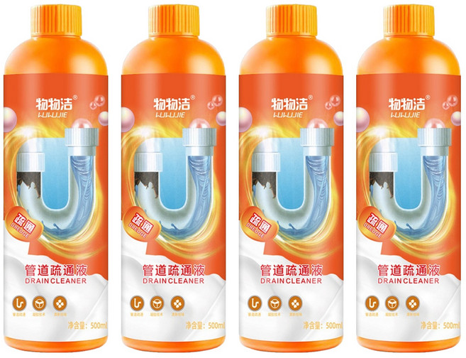 物物潔 管道疏通液 C063, 500ml, 4瓶