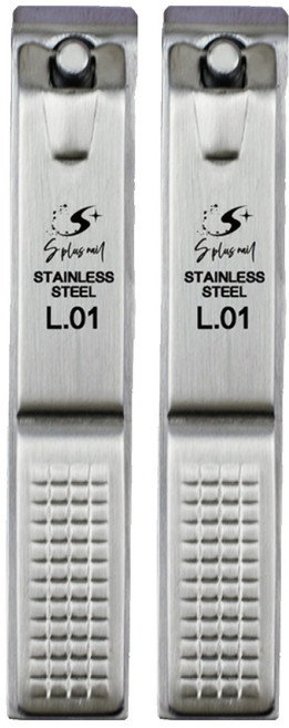 S plus nail 指甲剪 L.01, 不銹鋼色, 2支