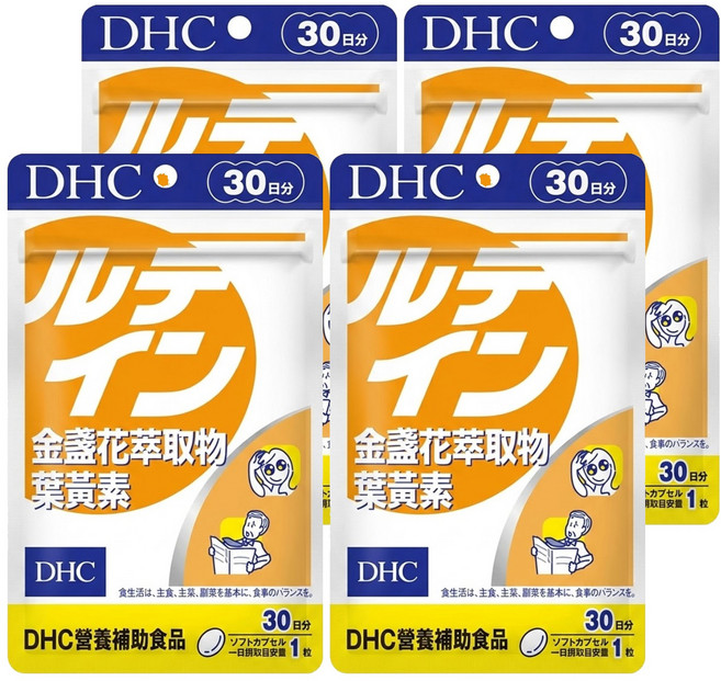 DHC 台灣公司貨 金盞花萃取物葉黃素 30日份, 30顆, 4包
